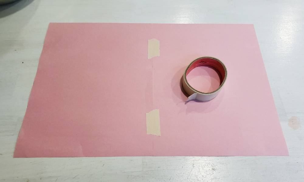 Step 2:  Tape Your Paper Image