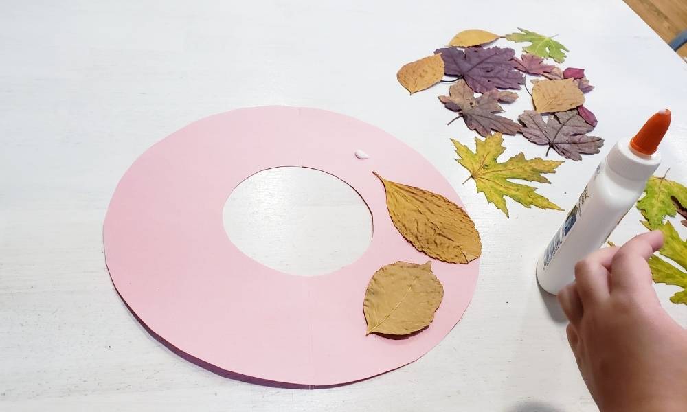 Step 4: Glue On Your Leaves Image