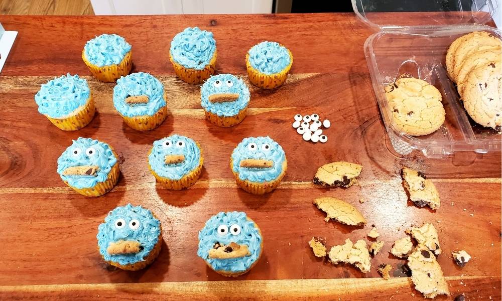 Step 6:  Add Eyes, Cookies, and Enjoy! Image