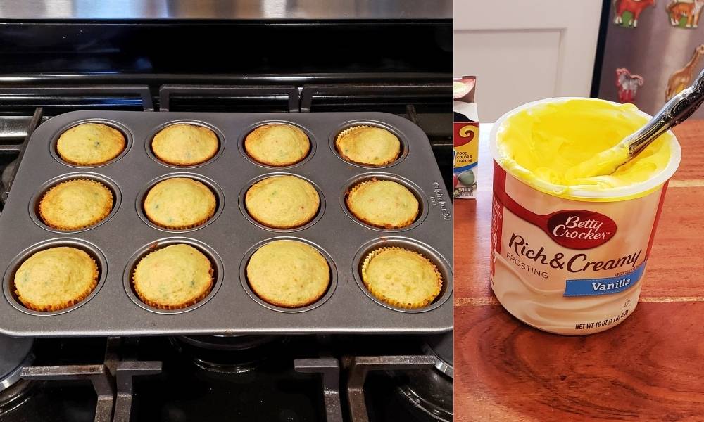 Step 2:  Bake Cupcakes & Make Frosting Image